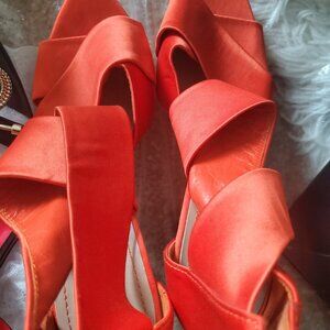 Zara orange sandles